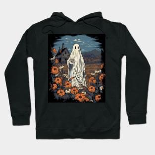 Halloween Flower Ghost Hoodie